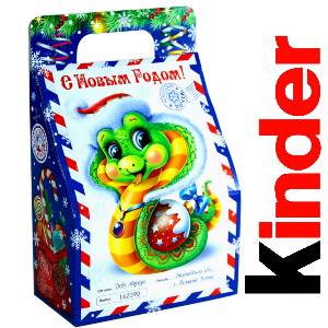 Детский подарок на Новый Год в жестяной упаковке весом 335 грамм по цене 1312 руб в Карабулаке