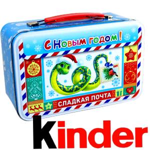 Сладкий подарок на Новый Год в картонной упаковке весом 430 грамм по цене 2136 руб в Карабулаке