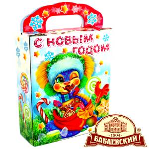 Детский подарок на Новый Год в мешочке весом 800 грамм по цене 1261 руб в Карабулаке